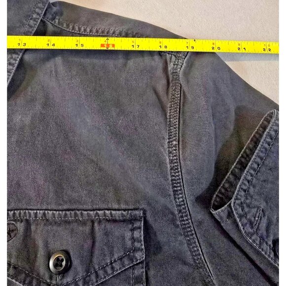 VTG Converse Men’s Long Sleeve Black Button-Down Shirt Size Large (Pre-Y2K) - Picture 16 of 16